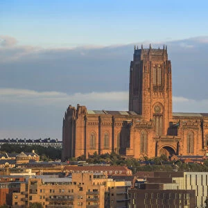 United Kingdom, England, Merseyside, Liverpool, View of Liverpool Cathedral built