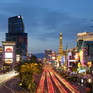 United States of America, Nevada, Las Vegas, Hotels and Casinos along the Strip
