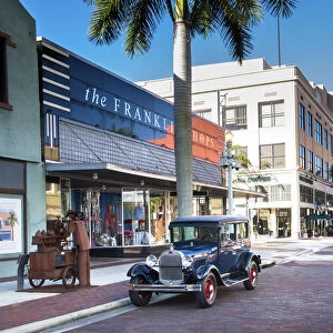 United States, Florida, Fort Myers, Downtown, 1928 Ford Model A, Henry Ford Wintered