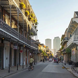 United States, Louisiana, New Orleans. Buildings on Royal Street in the French Quarter