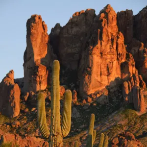 USA, Arizona, Southwest, Apache Junction, Lost Dutchman State Park, Superstition mountains