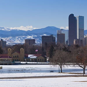 USA, Colorado, Denver, city view from City Park