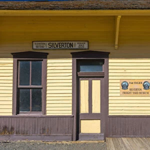 USA, Colorado, Silverton, Railway Station for Durango and Silverton Narrow Gauge Railroad