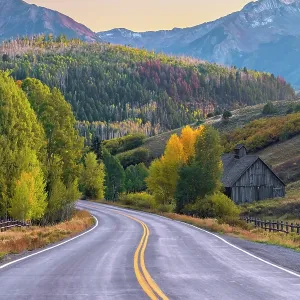 USA, Colorado, Telluride, San Juan Mountains, Sunshine Mountain, Mount Wilson and Wilson Peak