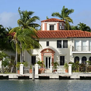 USA, Florida, Dade County, Miami Beach, Mansion
