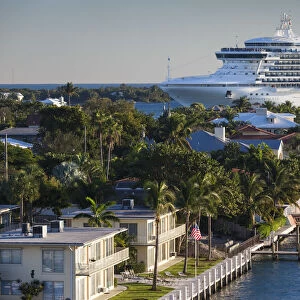 USA, Florida, Fort Lauderdale, Port Everglades, cruiseships