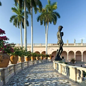 USA, Florida, Sarasota, John and Mable Ringling Art Museum, Courtyard, Statue of David