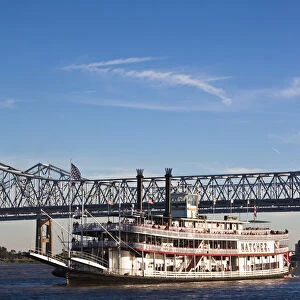 USA, Louisiana, New Orleans, riverboat Natchez on the Mississippi River