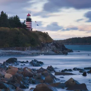 USA, Maine, Lubec, West Quoddy Lighthouse