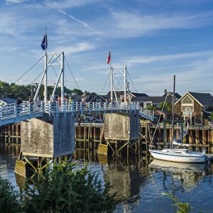 USA, Maine, Ogunquit, Perkins Cove, boat harbor