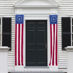 USA, Massachusetts, Cape Ann, Manchester by the Sea, Fourth of July Parade, US flag