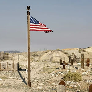 USA, Nevada, Mineral County, Tonopah, Nevada, Mineral County, Tonopah miner cemetery