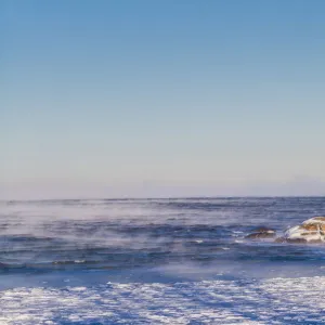 USA, New England, Cape Ann, Massachusetts, Annisquam, Annisquam Lighthouse, winter