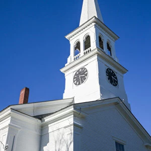 USA, New England, Vermont, town church