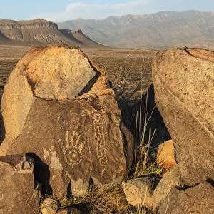 USA, New Mexico, Three Rivers Petroglyph Site, BLM
