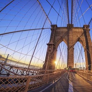 USA, New York City, Brooklyn Bridge