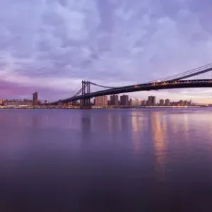 East River Bridges Print, New York City East River Bridges Print, New York City
