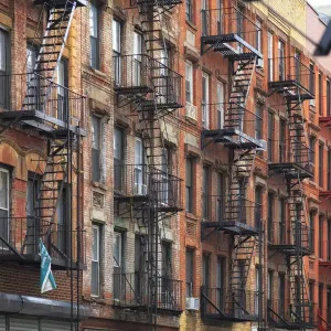 USA, New York City, Manhattan, Lower East Side Print