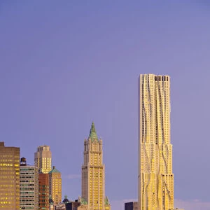 USA, New York, Manhattan, Lower Manhattan, tallest building is Beekman Tower or 8