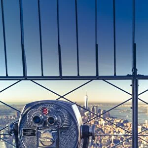 USA, New York, New York City, Manhattan, Empire State Building Observatory