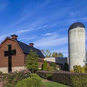 USA, North Carolina, Charlotte, The Billy Graham Library, library and chapel by the