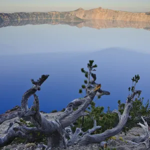 USA, Oregon, Crater Lake National Park, Crater Lake and Wizard Island