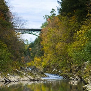 USA, Vermont, Quechee Gorge and Ottauquechee River
