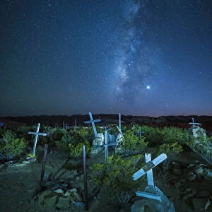 USA, West Texas, Terlingua Ghost Town, Cemetery