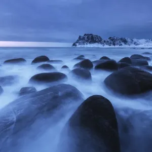 Uttakleiv Beach Print: Lofoten Islands Sunset