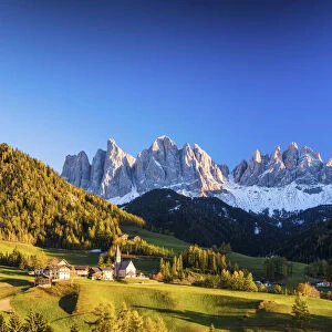 Val di Funes in Autumn, Dolomites, South Tyrol, Italy