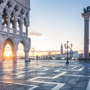 Venice Print: Doges Palace Sunrise Venice Print: Doges Palace Sunrise