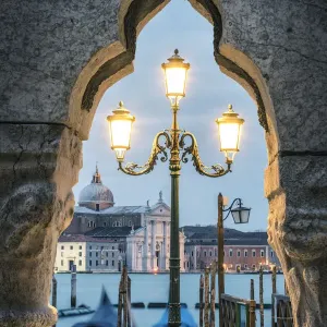 Venice Print: St Marks Waterfront at Dusk Venice Print: St Marks Waterfront at Dusk