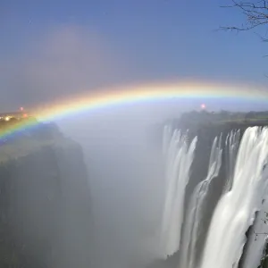 Victoria Falls at night, Zimbabwe / Zambia