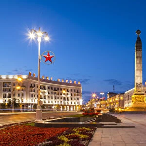 Victory Square, Independence Avenue, Minsk, Belarus