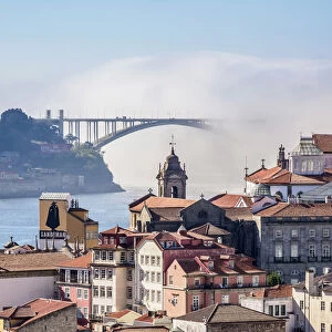 View towards Arrabida Bridge, Porto, Portugal