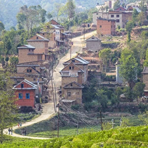 View of Batase, Kathmandu Valley, Nepal