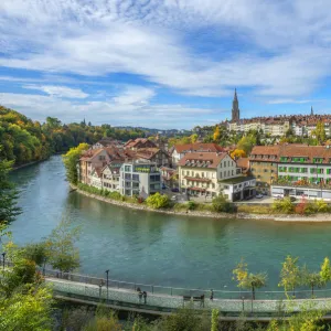 View on Berne with river Aare, Switzerland