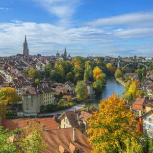 View on Berne with river Aare, Switzerland