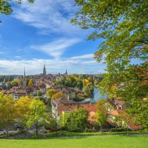 View on Berne with river Aare, Switzerland