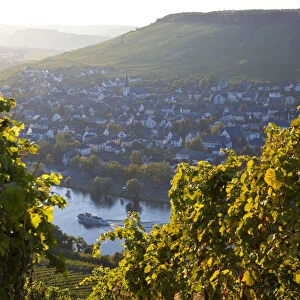 View over Bernkastel-Kues & Mosel River, Rhineland-Palatinate, Germany