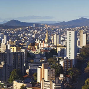 View of city skyline, Belo Horizonte, Minas Gerais, Brazil