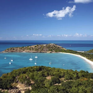 View over Deep Bay, Antigua, Caribbean, West Indies