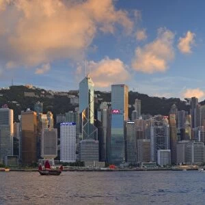 View of Hong Kong Island skyline, Hong Kong, China