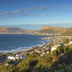 View of Kalk Bay and Cape Peninsular, Cape Town, Western Cape, South Africa