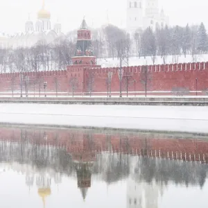 View of the Kremlin from the Moskva River, Moscow, Russia