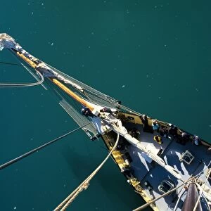 View from the top of the main mast