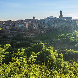 View at Pitigliano, Grosseto, Maremma, Tuscany, Italy