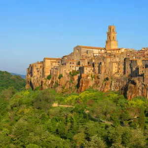 View at Pitigliano, Grosseto, Maremma, Tuscany, Italy