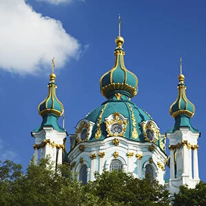 View of St Andrews Church, Kiev, Ukraine