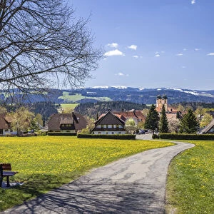 View of St. Margen, Black Forest, Baden-Wurttemberg, Germany